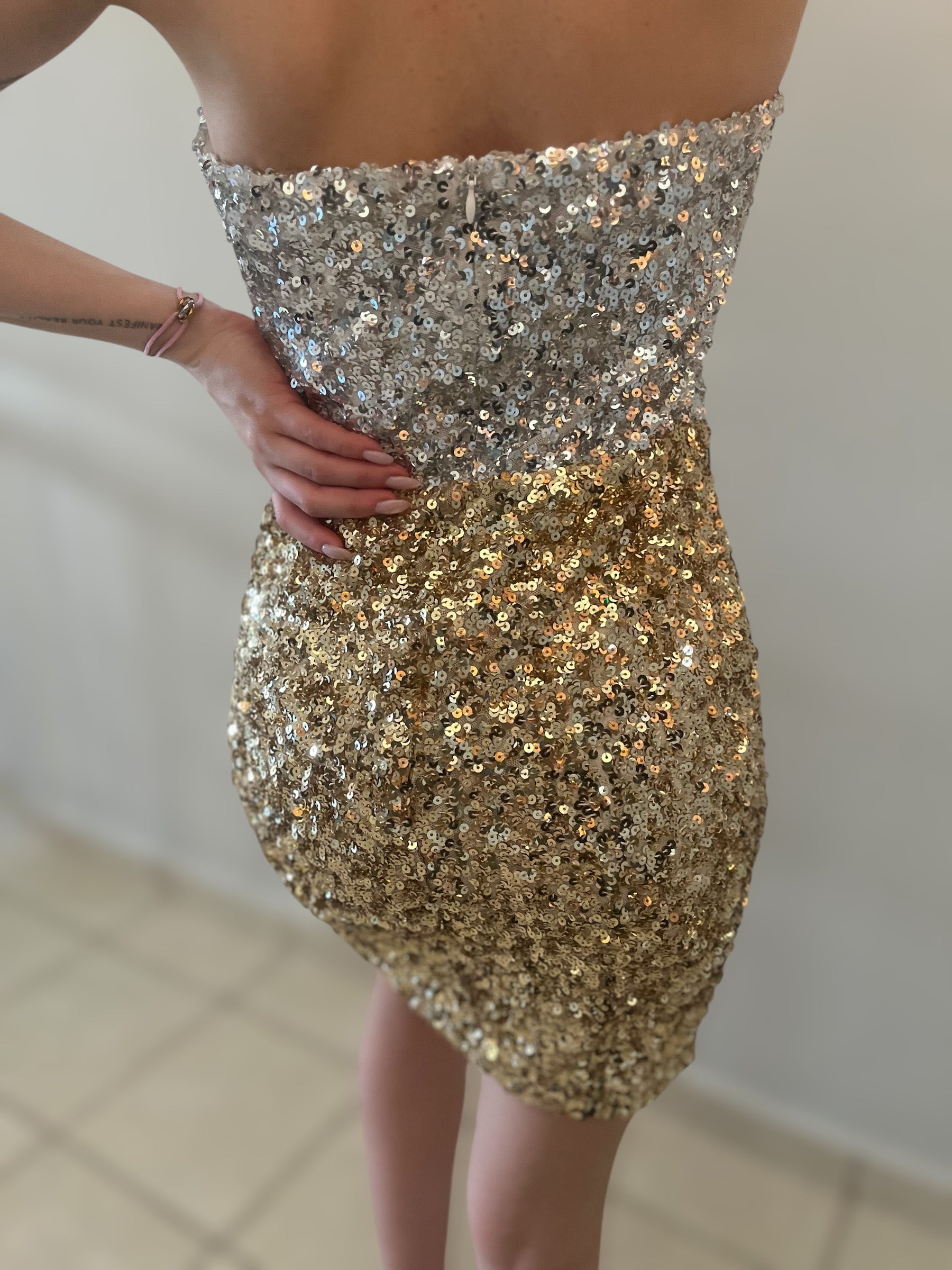 Silver/Gold Mini Dress